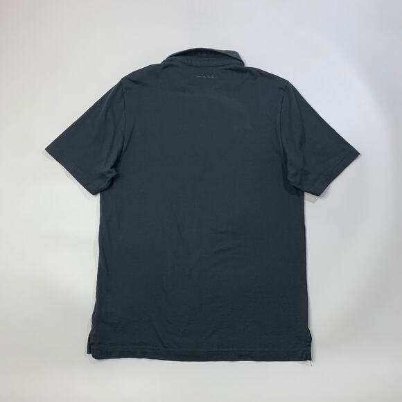 Travis Mathew Shirt Mens M Medium Charcoal Cotton Blend Short Sleeve Golf Polo - Picture 7 of 9
